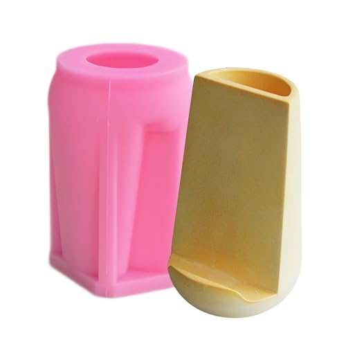 SLXLYH Eleganter Stifthalter, stabile Silikonform, tragbar, für Harz und Ton, kreative Blumentöpfe, Stifthalter, gegossenes Bastelzubehör von SLXLYH