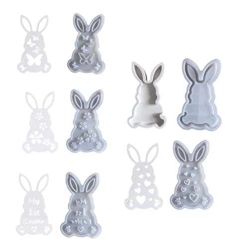 SLXLYH Flexible Silikonform für den Schreibtisch, für Ostern, Kaninchen, Atmosphäre, Licht, Festival, Heimdekoration, Form SLXLYH Flexible Silikonform für den Schreibtisch, für Ostern, Kaninchen, Atmosphäre, Licht, Festival, Heimdekoration, Form von SLXLYH