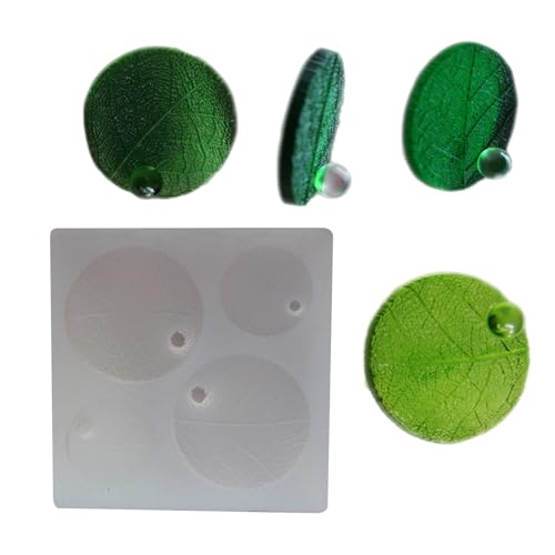 SLXLYH Flexible Silikonform zum Basteln von Wassertropfen- und Blattformen aus Harz, mit klaren Details für Bastler (weiß) von SLXLYH