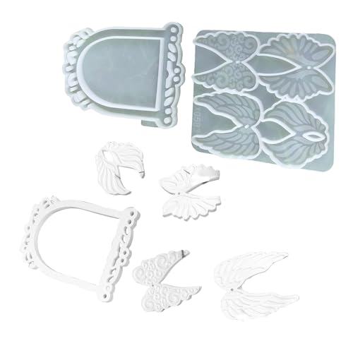 SLXLYH Handgefertigte Silikonform für geflügelte Vogelkäfig-Anhänger, stabile Epoxidharz-Form, Schmuck und Heimdekorationen von SLXLYH
