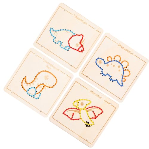 SLXLYH Holzschnürung Spielzeug Sinnesspielzeug Kleinkind Motor Skilling Board Bildungsnähte Für Boy Girl Geburtstagsgeschenk von SLXLYH