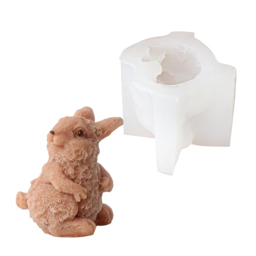 SLXLYH Mehrzweck-3D-Kerzenform mit Karottenkaninchen, flexible Silikon-Kerzenform für kreative Bastelbedarf und einzigartige Geschenkherstellung, drehbarer Kopf SLXLYH Mehrzweck-3D-Kerzenform mit Karottenkaninchen, flexible Silikon-Kerzenform für kreative Bastelbedarf und einzigartige Geschenkherstellung, drehbarer Kopf von SLXLYH