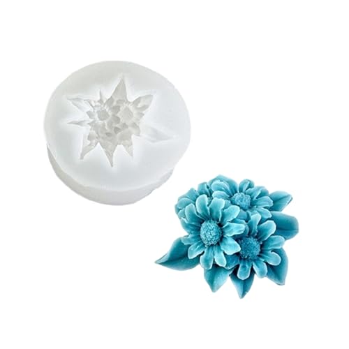 SLXLYH Mehrzweck-Silikonform für Blumenkerzen, stabile Form, kleine Größe, Bastelbedarf für stilvolle Kerzenherstellung und Dekoration (4) von SLXLYH