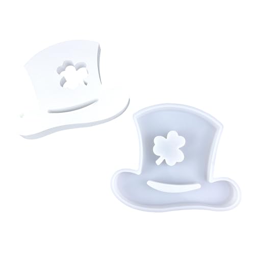 SLXLYH Modische Hutform, stabiles Silikon-Schlüsselanhänger-Set, Bastelbedarf, Epoxidharz, Buchstaben-Anhänger zum Personalisieren von Schmuck von SLXLYH
