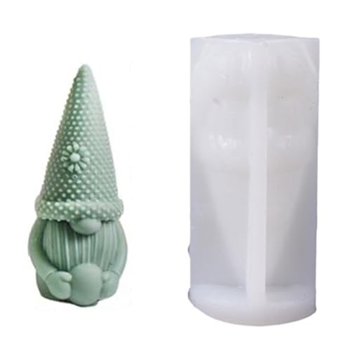 SLXLYH Osterkerzenformen, Ornament, 3D-Zwerg-Serie, Silikonform, Gipsformen, Epoxidharz-Formen, handgefertigte Gießformen (Nr. 2) von SLXLYH
