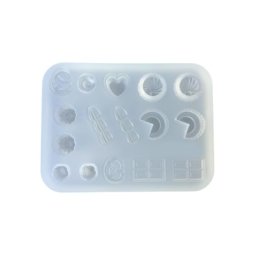 SLXLYH Praktisches Zubehör-Bastelform-Set, praktisches Silikonform-Set für verschiedene und handgefertigte Schmuckprojekte (S) von SLXLYH