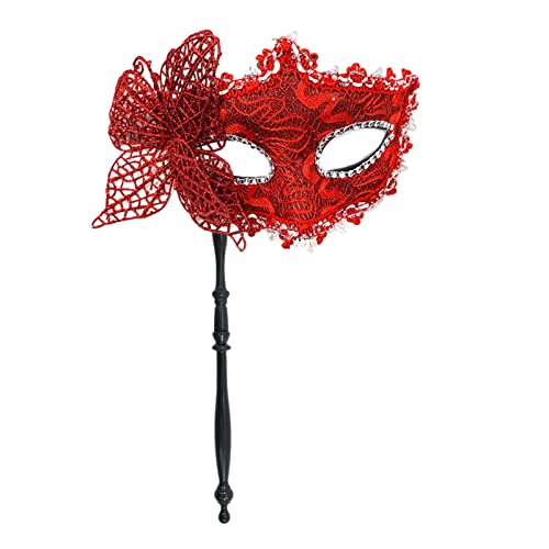 SLXLYH Schmetterling Damen Maskerade Halloween Party mit Stick Halbes Gesicht Mardi Gras SLXLYH Schmetterling Damen Maskerade Halloween Party mit Stick Halbes Gesicht Mardi Gras von SLXLYH