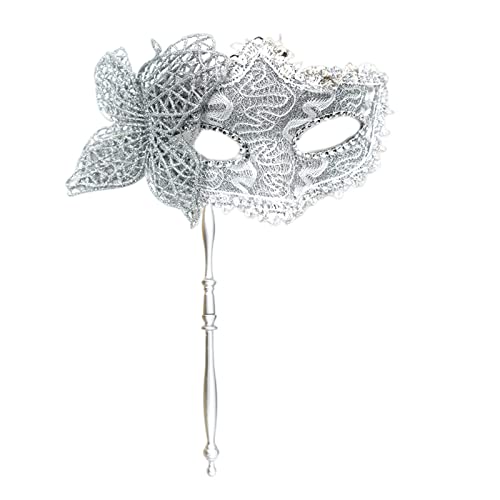 SLXLYH Schmetterlings-Frauen-Maskerade, Halloween-Party, mit Haltestab, halbes Gesicht, Karneval SLXLYH Schmetterlings-Frauen-Maskerade, Halloween-Party, mit Haltestab, halbes Gesicht, Karneval von SLXLYH