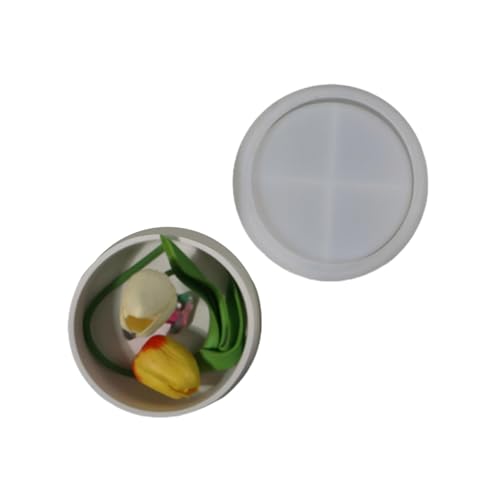 SLXLYH Silikon-Aufbewahrungsbox-Form-Set, mehrere Fächer, Organizer, Formen, Silikon-Textur, geeignet für Zuhause und Büro, Ornamente (S) von SLXLYH