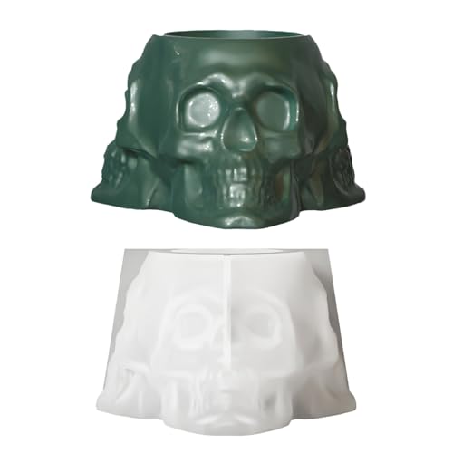 SLXLYH Silikon-Kerzenhalter-Formen für Epoxidharz, Kerze, Tasse, Blume, Pflanzgefäß, Aschenbecher, Stifthalter, Gips-Dekoration von SLXLYH
