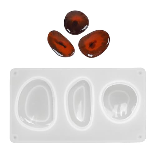 SLXLYH Silikonform, Bastelformen, unverwechselbare geometrische Steine, Silikonstruktur für Anhänger und Ohrringe von SLXLYH