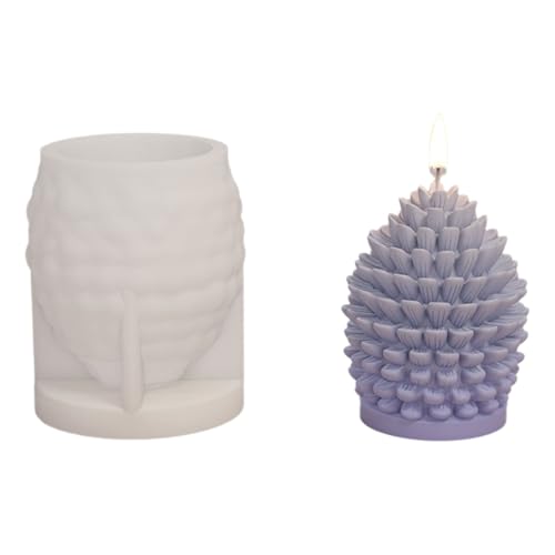 SLXLYH Silikonform für Tannenzapfen, Weihnachtsbaum, für Epoxidharz, Seife, Schokolade, Fondant, Silikonform zum Backen (3) von SLXLYH