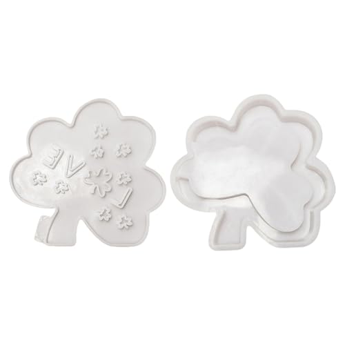 SLXLYH Silikonform für hohle Kleeblatt-Form, Dekoration, Kerzenhalter, Nachtlicht, Form für Bastler, Schmuck-Werkzeug (Liebe mit Sockel) von SLXLYH