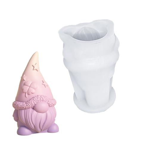 SLXLYH Silikonform mit Herzen, Sternen, Zwergen, Dsiplay, Ornament-Formen zum Basteln, Harz, Gips und Duftkerzen, Heimdekoration (Stern-Zwerge) von SLXLYH
