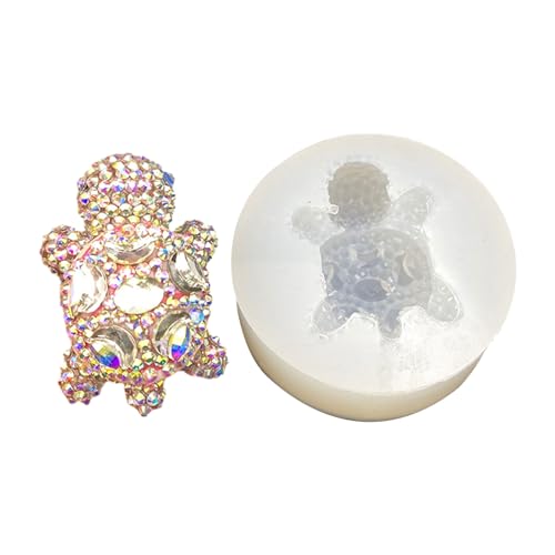 SLXLYH Silikonform zum Basteln von Diamanten, Schildkröten, stabile Silikonform, Dekorationsform für hausgemachte Schildkröten, Kunstzubehör und Geschenke (1) von SLXLYH