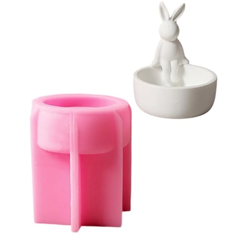 SLXLYH Silikonformen für Kaninchen, Kerzenhalter, Gießformen, Aufbewahrungsbox, Epoxidharz, Gipsformen SLXLYH Silikonformen für Kaninchen, Kerzenhalter, Gießformen, Aufbewahrungsbox, Epoxidharz, Gipsformen von SLXLYH