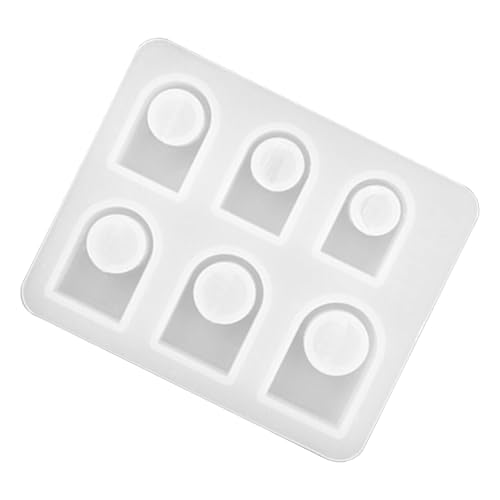 SLXLYH Silikonringformen mit 6 Mulden, Silikon-Schmuckformen, Harzformen für Epoxidharz, Anhänger, Schmuckherstellung von SLXLYH
