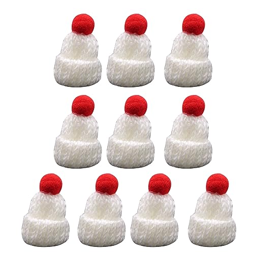 SLXLYH Sortiment von 10 Strickmützen, Bekleidungszubehör und Weihnachtsschmuck, Party-Dekozubehör von SLXLYH
