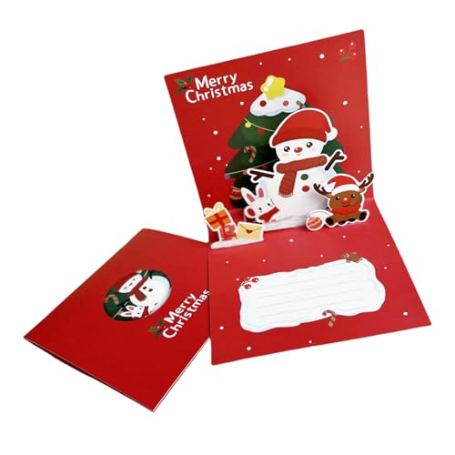 Stilvolle Weihnachtskarten, schöne Pop-Up-Weihnachtskarten für Heim- oder Bürodekoration Stilvolle Weihnachtskarten, schöne Pop-Up-Weihnachtskarten für Heim- oder Bürodekoration von SLXLYH