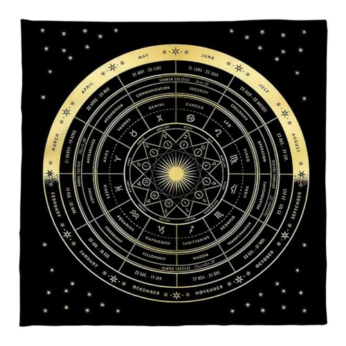 Tarots Tischdecke Divinations Tischabdeckung Astrologie Oracles Brettspiel Matte Square Form Pendel Tischtuch von SLXLYH