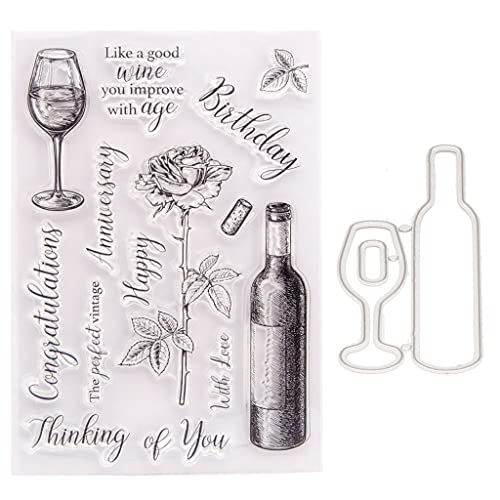 Weinglas-Stanzformen, Scrapbooking, Stempel, Prägeschablonen für Kartenherstellung, Scrapbooking, Alben von SLXLYH