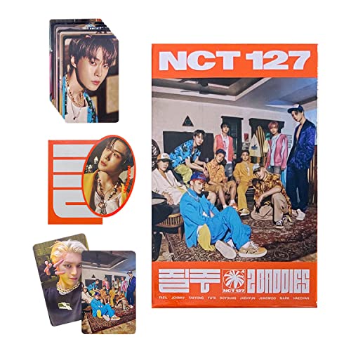 NCT127 – 4. Album [2 Baddies] (Smart Album – Nemo Ver.) Image Card + QR Card + Sticker + Folding Paper + Photo Card + 2 Pin Button Abzeichen + 4 Extra Photo Cards von SM Ent.