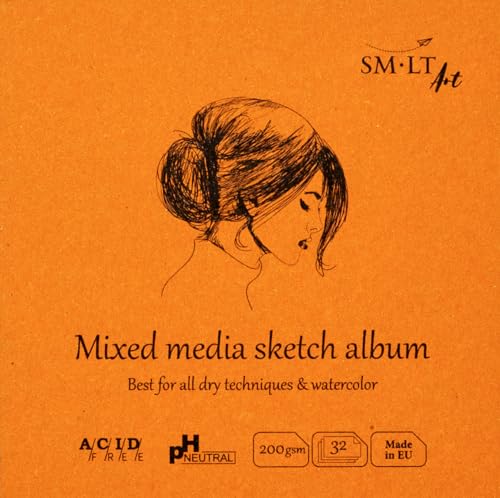 SM-LT SM58890 Zeichenbuch, Mixed Media, 14x14 cm von SM-LT