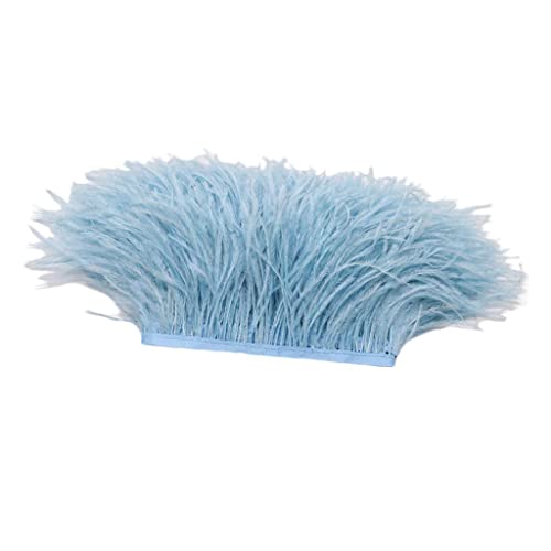 SM SunniMix 1 Yard Gefärbte Strauß Feder Band Hochzeits Party Verschönerung, Hellblau SM SunniMix 1 Yard Gefärbte Strauß Feder Band Hochzeits Party Verschönerung, Hellblau von SM SunniMix