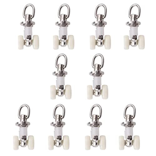 SM SunniMix 10 Stück Gardinenröllchen Gardine Schienenrolle - Aluminiumlegierung Gardinenrollen für Vorhangschienen/Gardinenschienen - 26mm SM SunniMix 10 Stück Gardinenröllchen Gardine Schienenrolle - Aluminiumlegierung Gardinenrollen für Vorhangschienen/Gardinenschienen - 26mm von SM SunniMix