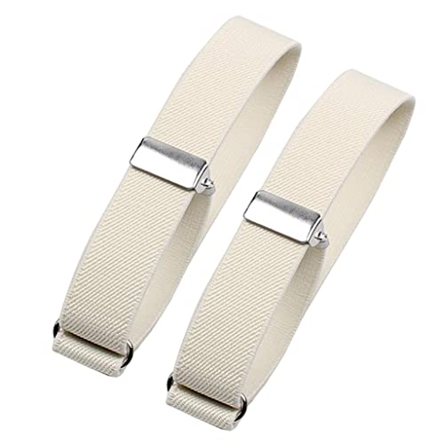 SM SunniMix 2 aus aus Ärmelhalter Armbänder rutschfeste Verstellbare Arm Shirt Strumpfbänder für Party, Weiß SM SunniMix 2 aus aus Ärmelhalter Armbänder rutschfeste Verstellbare Arm Shirt Strumpfbänder für Party, Weiß von SM SunniMix