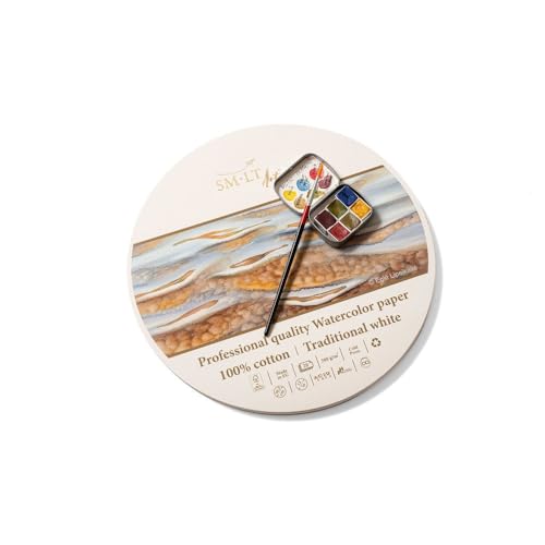 Aquarellblock, rund, 305 mm, 300 g/m², 20 Blatt Aquarellblock, rund, 305 mm, 300 g/m², 20 Blatt von SM.LT