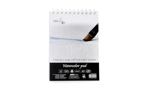SM.LT 5AS-20(260) TS Aquarellblock, 20 Blatt, A5, 260 g/m² von SM.LT