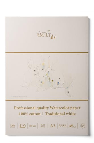 SM.LT Dicker Aquarellblock, A3, 400 g/m², 10 Blatt SM.LT Dicker Aquarellblock, A3, 400 g/m², 10 Blatt von SM.LT