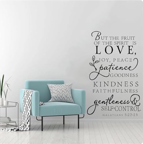 Aufkleber Wand Bibel Verse Aufkleber Wandtattoo Kunst Text Aufkleber, schwarz, 83x53 cm Abnehmbare moderne Vinyl Poster Aufkleber Aufkleber Wand Bibel Verse Aufkleber Wandtattoo Kunst Text Aufkleber, schwarz, 83x53 cm Abnehmbare moderne Vinyl Poster Aufkleber von SMALLSNOT
