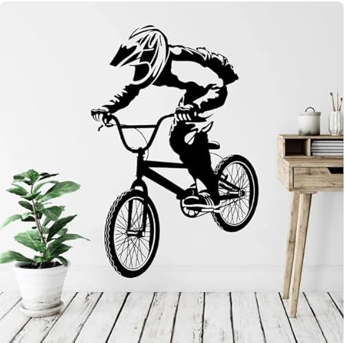 Wandaufkleber Home Decor Zimmer Schlafzimmer Downhill Bike Aufkleber Wandbild, schwarz, M 42x63cm abnehmbare moderne Vinyl Poster Aufkleber Wandaufkleber Home Decor Zimmer Schlafzimmer Downhill Bike Aufkleber Wandbild, schwarz, M 42x63cm abnehmbare moderne Vinyl Poster Aufkleber von SMALLSNOT