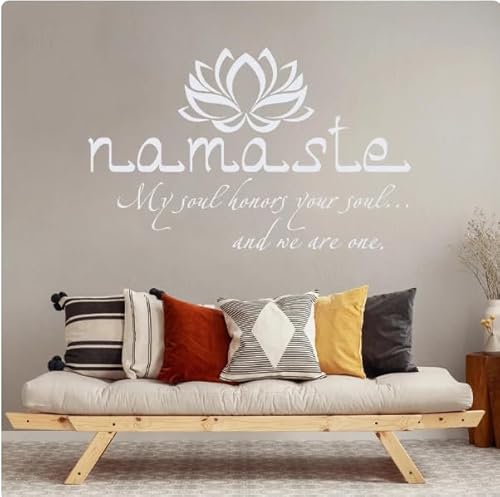 Wandaufkleber Wohnkultur Wohnzimmer Schlafzimmer Buddha Lotus Aufkleber Yoga Studio Dekoratives Wandbild, Weiß, M 57x40cm Abnehmbare moderne Vinyl Poster Aufkleber Wandaufkleber Wohnkultur Wohnzimmer Schlafzimmer Buddha Lotus Aufkleber Yoga Studio Dekoratives Wandbild, Weiß, M 57x40cm Abnehmbare moderne Vinyl Poster Aufkleber von SMALLSNOT