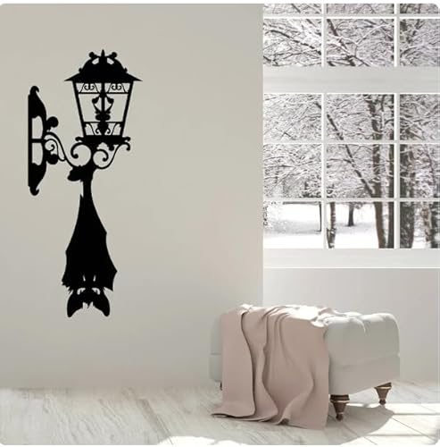 Wandtattoo Schlafzimmer Laterne Wandaufkleber für Wohnzimmer Home Decoration, schwarz, 24x57cm selbstklebende abnehmbare moderne Vinyl Poster Aufkleber Wandtattoo Schlafzimmer Laterne Wandaufkleber für Wohnzimmer Home Decoration, schwarz, 24x57cm selbstklebende abnehmbare moderne Vinyl Poster Aufkleber von SMALLSNOT