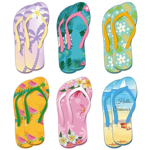 Notizblöcke mit Sommer-Thema, Flip-Flop, Hawian Trpical Fun Notizblöcke, selbstklebend, Luaau, Partygeschenke, Strand, Notizblock für Sommer, Party, Zuhause, Büro, Schulbedarf, 12 Stück Notizblöcke mit Sommer-Thema, Flip-Flop, Hawian Trpical Fun Notizblöcke, selbstklebend, Luaau, Partygeschenke, Strand, Notizblock für Sommer, Party, Zuhause, Büro, Schulbedarf, 12 Stück von SMARSTICKER