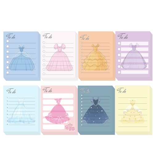 SMARSTICKER Princess Theme Do List Notepads 8 Pack Princess Dress Daily Reminder Checklist Notepads Weekly Plan Pad for Party Favors Teacher Awards Supplies SMARSTICKER Princess Theme Do List Notepads 8 Pack Princess Dress Daily Reminder Checklist Notepads Weekly Plan Pad for Party Favors Teacher Awards Supplies von SMARSTICKER