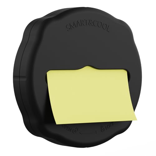 SMART&COOL Magnetischer Pop-Up-Zettelspender für 7,6 x 7,6 cm große Pop-Up-Haftnotizen, 1 Stück, schwarz (Notizen nicht im Lieferumfang enthalten) von SMART&COOL
