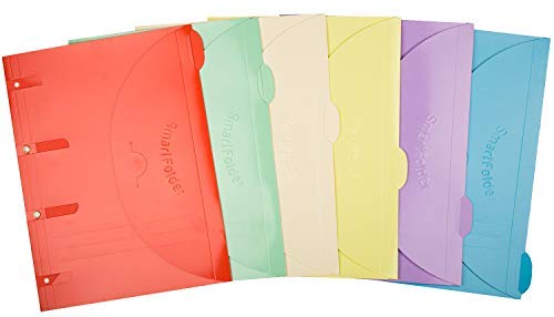 Djois, 119305 - Perforierte A4-Mappe, 102 Stück, Glänzender Karton, Mit Tabs, Kratzklappe, 6 Farben, Ideal für Büro, Zuhause, Schule, Thematische Ablage, Hergestellt in Frankreich, Praktisch von Djois