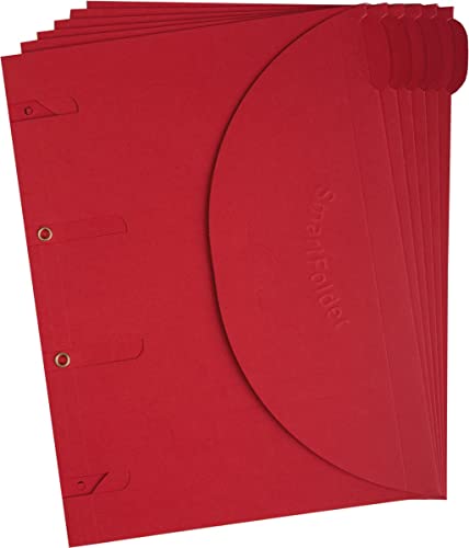 Smartfolder Rot – Packung mit 6 Aufbewahrungstaschen – Format A4 von SMARTFOLDER