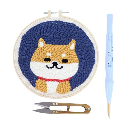 SMASOLO 1 Satz Stickmaterialpaket Haken-Kit Stickset Bausatz Tierstickerei Stanznadel zum Sticken Stickerei-Versorgung Stickfaden Stickzubehörset Lochstickerei SMASOLO 1 Satz Stickmaterialpaket Haken-Kit Stickset Bausatz Tierstickerei Stanznadel zum Sticken Stickerei-Versorgung Stickfaden Stickzubehörset Lochstickerei von SMASOLO