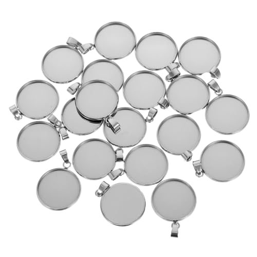 SMASOLO 20Stücke DIY Schmuck Anhänger Runde Schmuckschalen für Vielseitig Einsetzbar für Schmuckgestaltung für von SMASOLO