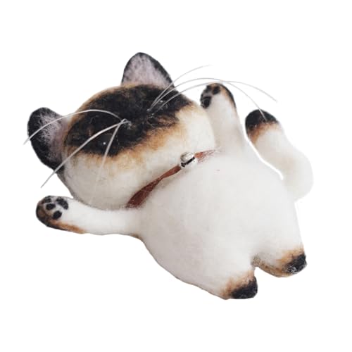 SMASOLO Wollfilz DIY Katzen nadelfilz Bastelset für Anfänger Inklusive Zubehör Handgefertigte Nadelfilz wollwolle für Trockenfilzen für Kreative Filztiere und Schmuckgestaltung SMASOLO Wollfilz DIY Katzen nadelfilz Bastelset für Anfänger Inklusive Zubehör Handgefertigte Nadelfilz wollwolle für Trockenfilzen für Kreative Filztiere und Schmuckgestaltung von SMASOLO