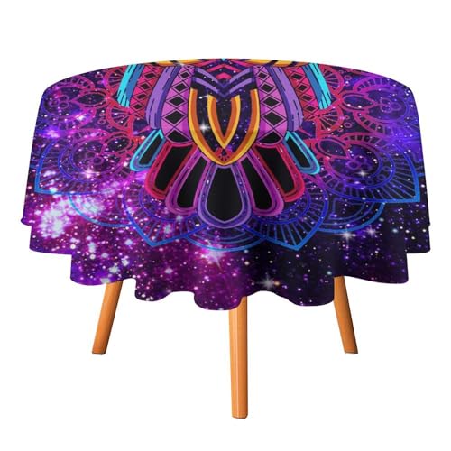 Coole runde Tischdecke mit Eulenmotiv, 91,4 cm, für Küche und Esszimmer, Tischdecke mit Aquarell-Mandala, Tier-Eulen-Galaxie, für den Urlaub, runde Tischdecken Coole runde Tischdecke mit Eulenmotiv, 91,4 cm, für Küche und Esszimmer, Tischdecke mit Aquarell-Mandala, Tier-Eulen-Galaxie, für den Urlaub, runde Tischdecken von SMAZDFXX