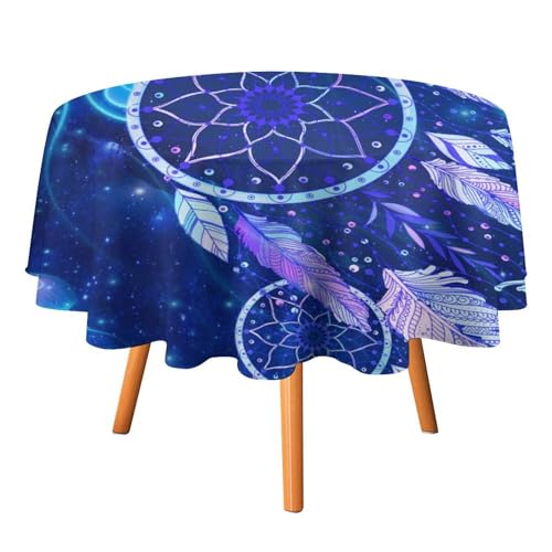 Fantasy Galaxy Dreamcatcher-Tischdecken, rund, 91,4 cm, abstraktes -Thema, Unterwasserquallen-Tischdecken, waschbar für den Innen- und Außenbereich Fantasy Galaxy Dreamcatcher-Tischdecken, rund, 91,4 cm, abstraktes -Thema, Unterwasserquallen-Tischdecken, waschbar für den Innen- und Außenbereich von SMAZDFXX