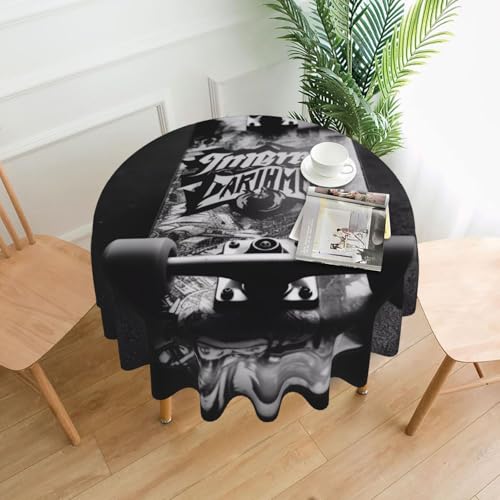 Modische und langlebige 60 Zoll große, dekorative Tischdecke mit modischem Skateboard-Aufdruck, geeignet für Restaurants und Partys von SMAZDFXX