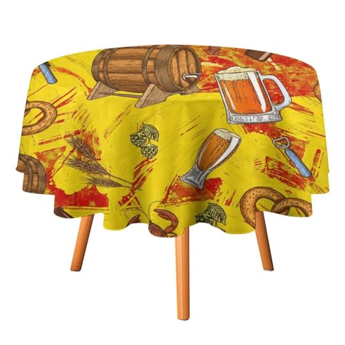 Runde Tischdecke im 80er-Jahre-Stil mit Biergarnelen, 91,4 cm, für Küche und Esszimmer, Vintage-Tischdecke im 80er- und 90er-Jahre-Stil für den Urlaub, runde Tischdecken Runde Tischdecke im 80er-Jahre-Stil mit Biergarnelen, 91,4 cm, für Küche und Esszimmer, Vintage-Tischdecke im 80er- und 90er-Jahre-Stil für den Urlaub, runde Tischdecken von SMAZDFXX