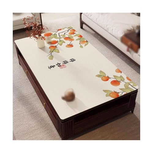 SMDLG Waschbar Künstliche Leder -Tischdecke Home Tischdecke Wiederverwendbare waschbare Tischdecke rechteckige Tischdecke 31,5 x 51,1in Bequem von SMDLG